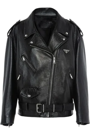 Prada Bikerjacke aus Nappaleder