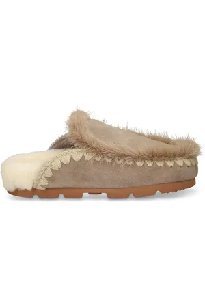 Mou Winter Slipper mit Pelzbesatz