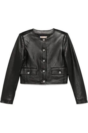 Michael Kors Cropped-Jacke aus Leder