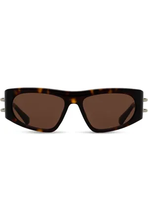 Alexander McQueen Sonnenbrille mit eckigem Gestell