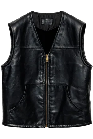 Prada Lederweste mit Shearling-Futter