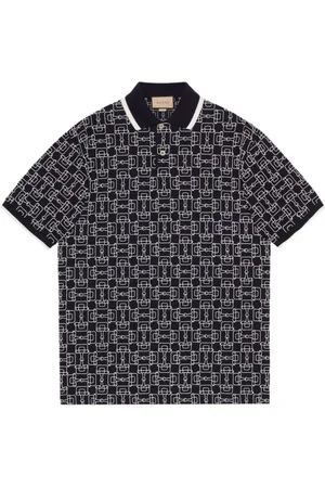 Gucci Poloshirt mit Horsebit-Print