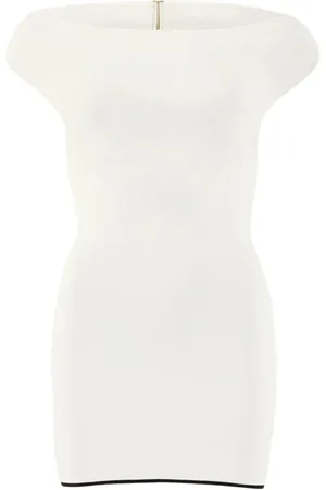 Jacquemus La Mini Robe Maille Noiva Kleid