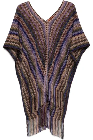 Missoni Poncho mit ikonischem Zickzackmuster