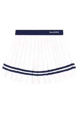 Sporty & Rich Faltenrock mit Logo-Print