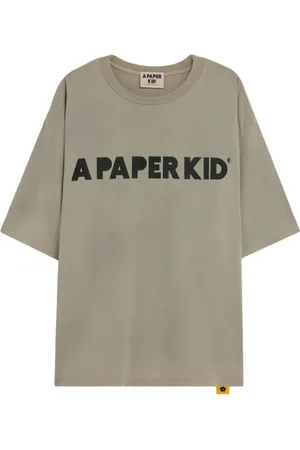 A PAPER KID T-Shirt mit Logo-Print