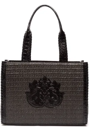 Isla Ibiza Schultertasche mit Logo-Applikation