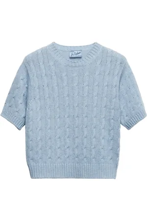 Prada T-Shirt mit Zopfmuster