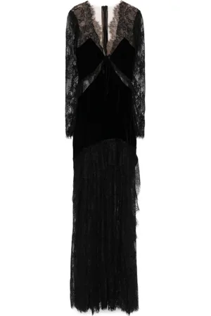 Ana Radu Maxikleid mit Kordelspitze