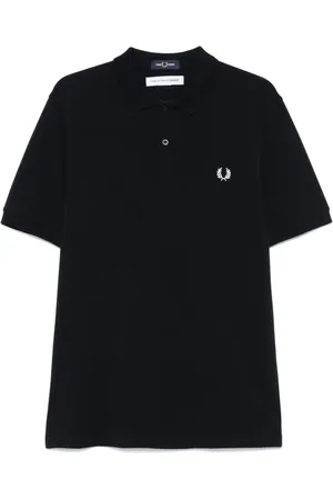 Comme des Garçons X Fred Perry Poloshirt mit Slogan