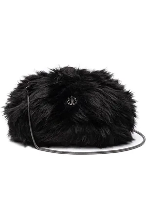 Isla Ibiza Teddy Schultertasche aus Faux Fur