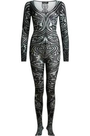 Etro X Wolford Body mit Paisley-Tattoomuster