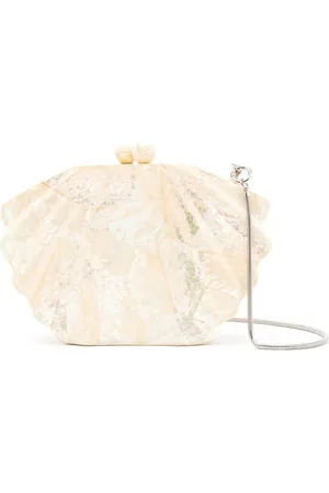 Isla Ibiza Strukturierte Schultertasche mit Kettendetail