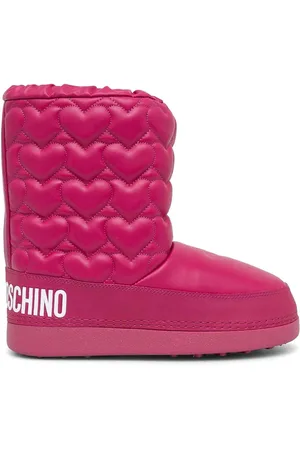 Moschino Stiefel mit Logo-Print