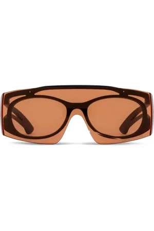 Alexander McQueen Sonnenbrille mit Logo-Print