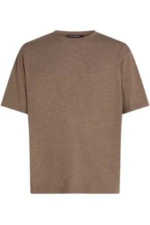 Karl Lagerfeld T-Shirt mit aufgesticktem Monogramm