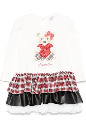MONNALISA Kleid mit Teddy-Print