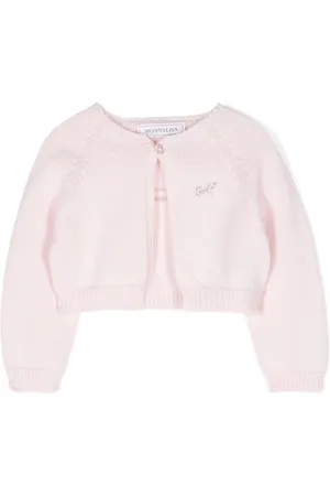 MONNALISA Cardigan mit Kristall-Logo
