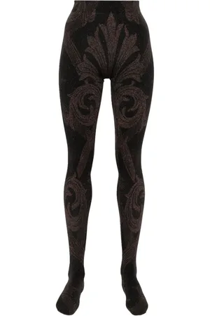 Wolford X ETRO Strumpfhose mit metallischem Jacquard