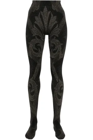 Wolford X ETRO Strumpfhose mit metallischem Jacquard