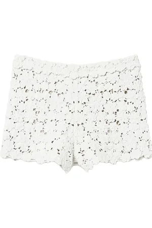 Twin-Set Shorts mit Blumenstickerei