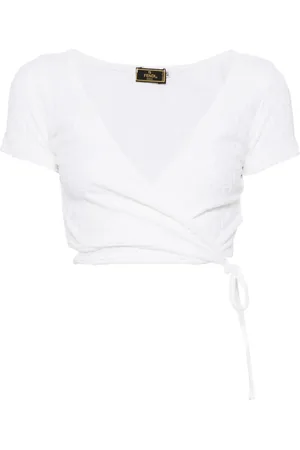 Fendi 1990-2000s T-Shirt im Wickelstil