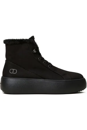 Twin-Set High-Top-Sneakers mit Faux Fur-Futter