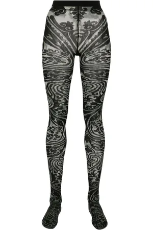 Wolford X ETRO Body Tattoo Jacquard-Strumpfhose