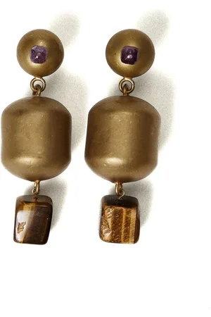Twin-Set Ohrringe mit oxidiertem Finish