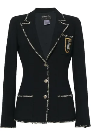 CHANEL 2005 Einreihige Jacke mit Emblem