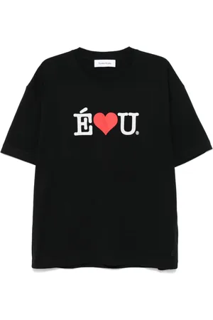 Etudes T-Shirt mit Slogan-Print