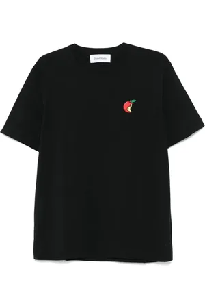 Etudes T-Shirt mit Apfelstickerei