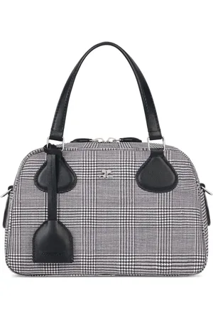 Courrèges Bowlingtasche mit Hahnentrittmuster