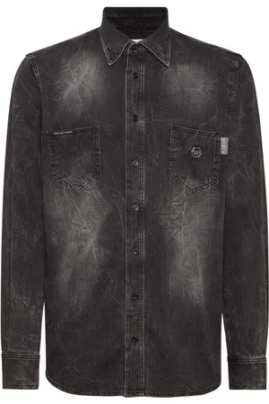 Philipp Plein Skull & Bones Jeanshemd