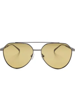 Alexander McQueen Getönte Pilotenbrille