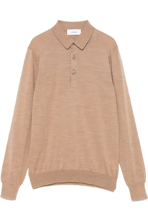 LARDINI Fein gestricktes Poloshirt
