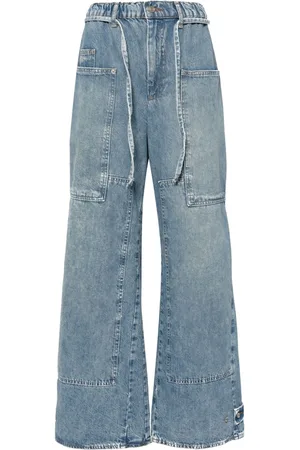 Free People J Cravy Outlaw Wide-Leg-Hose
