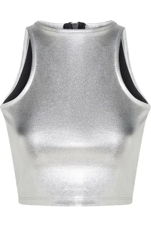 Karl Lagerfeld Tanktop im Metallic-Look