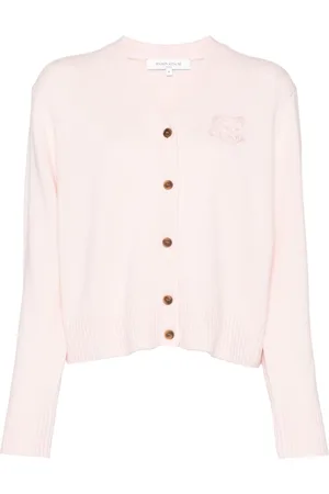 Maison Kitsuné Bold Fox Head Cardigan mit Stickerei
