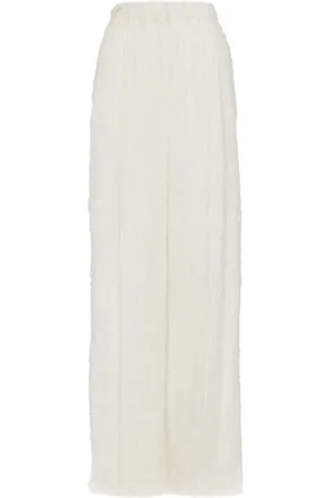 Oscar de la Renta Weite Hose mit Fransen