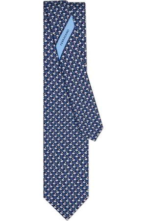 Salvatore Ferragamo Seidenkrawatte mit Schwan-Print