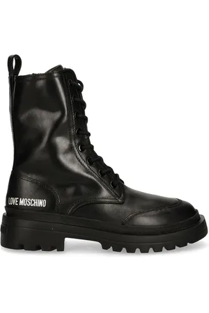 Moschino Stiefel mit Logo-Print