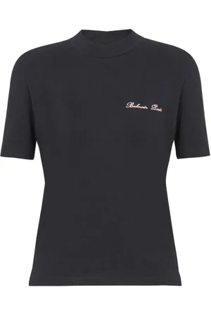 Balmain T-Shirt mit Logo-Stickerei