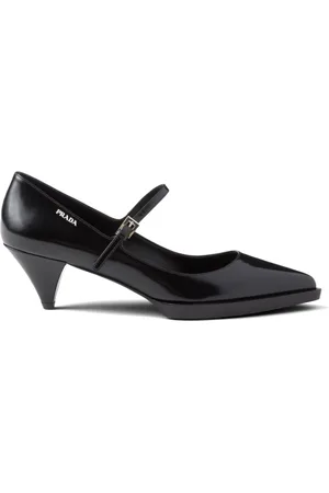 Prada Pumps aus gebürstetem Leder 55mm