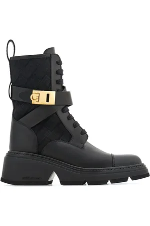 Salvatore Ferragamo Monogram Bikerstiefel