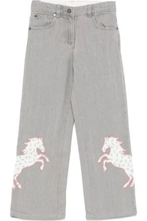Stella McCartney Jeans mit Pferde-Applikation
