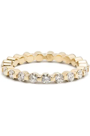KIMAI 18kt Castle Eternity Gelbgoldring mit Diamanten
