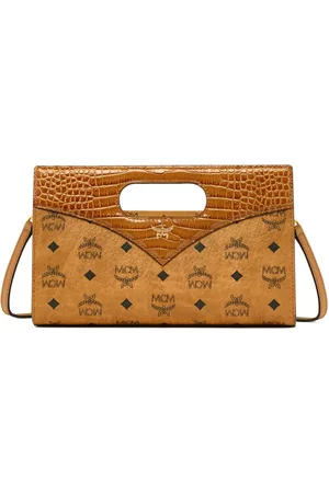 MCM Mini Diamond Visetos Tote Bag mit Print