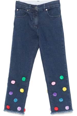 Stella McCartney Jeans mit Pompon-Detail