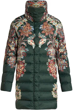 Etro Steppmantel mit Paisley-Print